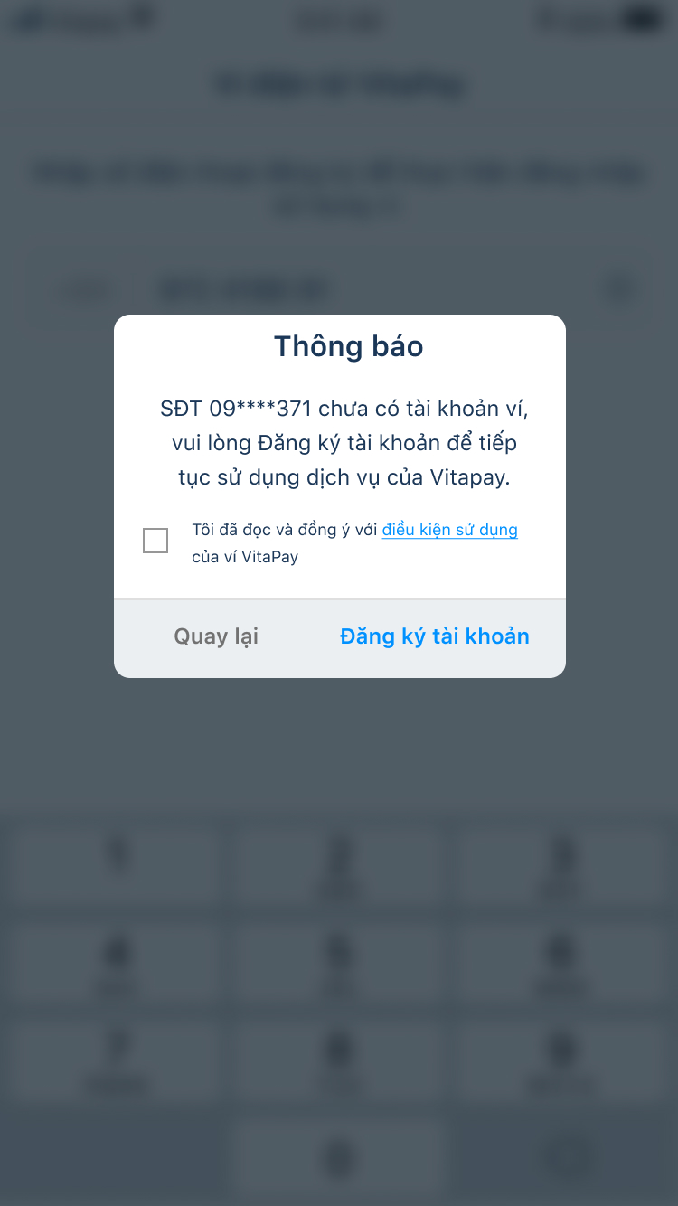 Select “Register account”