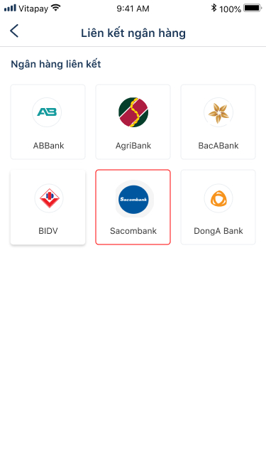 Choose logo of bank link
